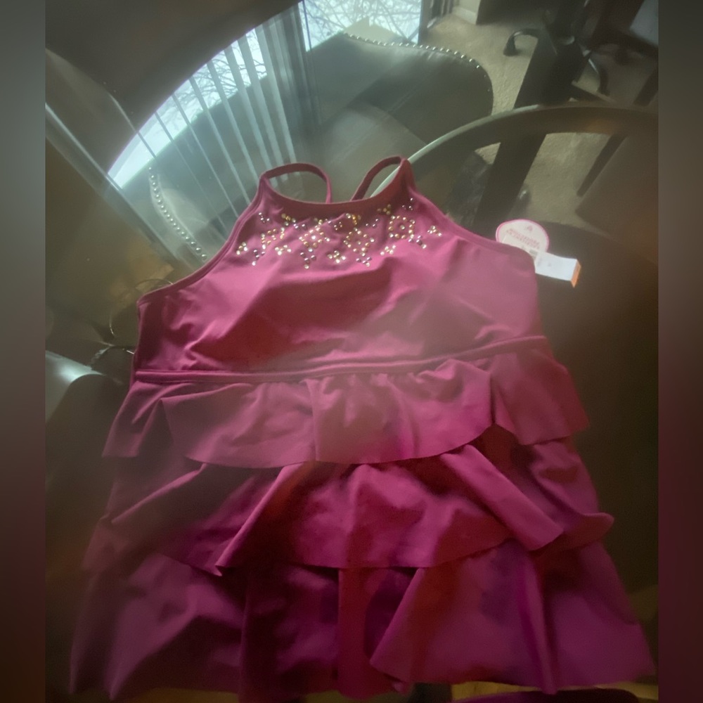 New with tags justice brand halter top girls swimsuit